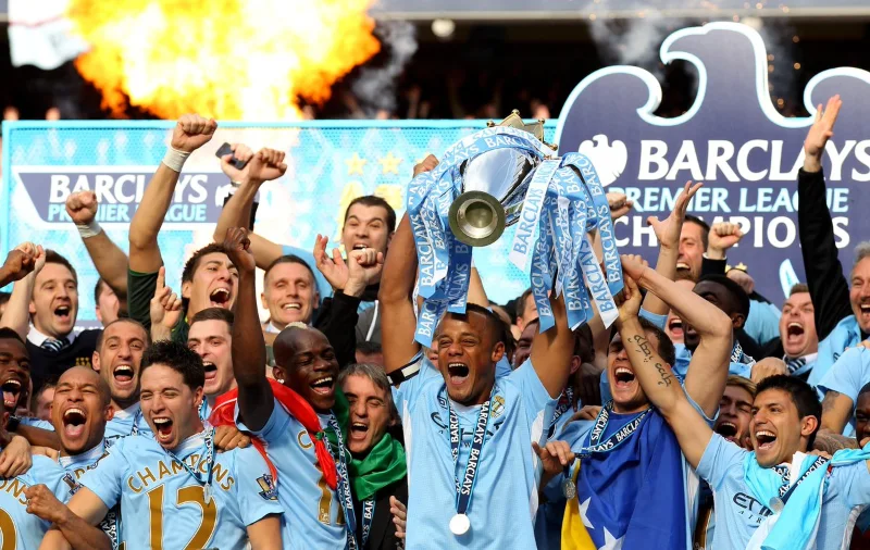 Man City đã vô địch ngoại hạng 2011/12 vô cùng cảm xúc